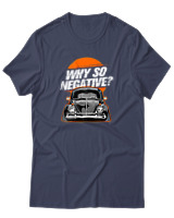 T-Shirt Αντρικό - Why So Negative - Color Thumbnail Μπλε Γκρι