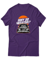 T-Shirt Αντρικό - Why So Negative - Color Thumbnail Σκούρο Μωβ