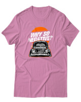 T-Shirt Αντρικό - Why So Negative - Color Thumbnail Ροζ