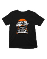 T-Shirt  Παιδικό - Why So Negative - Color Thumbnail Μαύρο