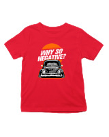 T-Shirt  Παιδικό - Why So Negative - Color Thumbnail Κόκκινο