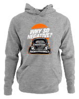 Φούτερ με κουκούλα Γυναικείο - Why So Negative - Color Thumbnail Γκρι Μελανζέ