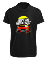 T-Shirt Fit Αντρικό - Why So Negative - Color Thumbnail Μαύρο