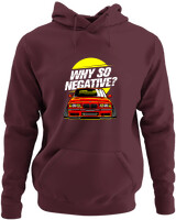 Φούτερ με κουκούλα - Why So Negative - Color Thumbnail Marron