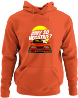 Φούτερ με κουκούλα - Why So Negative - Color Thumbnail Orange