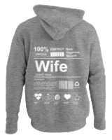 Φούτερ με κουκούλα - Wife - Color Thumbnail Γκρι Μελανζέ