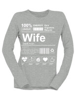 Μακρυμάνικο Μακό - Wife - Color Thumbnail Γκρι Μελανζέ