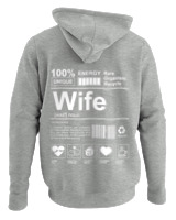 Φούτερ με κουκούλα - Wife - Color Thumbnail Γκρι Μελανζέ