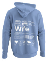 Φούτερ με κουκούλα - Wife - Color Thumbnail Blue Carolina