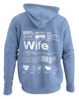 Φούτερ με κουκούλα - Wife - Color Thumbnail Blue Carolina