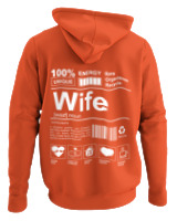 Φούτερ με κουκούλα - Wife - Color Thumbnail Πορτοκαλί