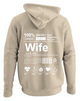 Φούτερ με κουκούλα - Wife - Color Thumbnail Μπέζ