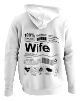 Φούτερ με κουκούλα - Wife - Color Thumbnail ΄Ασπρο