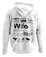 Φούτερ με κουκούλα - Wife - Color Thumbnail ΄Ασπρο