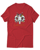T-Shirt Αντρικό - Wild And Free - Color Thumbnail Κόκκινο