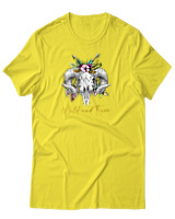 T-Shirt Αντρικό - Wild And Free - Color Thumbnail Κίτρινο