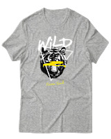 T-Shirt Αντρικό - Wild Fierce Soul - Color Thumbnail Γκρι Μελανζέ