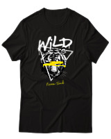 T-Shirt Αντρικό - Wild Fierce Soul - Color Thumbnail Μαύρο