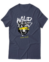 T-Shirt Αντρικό - Wild Fierce Soul - Color Thumbnail Μπλε Γκρι