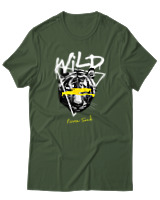 T-Shirt Αντρικό - Wild Fierce Soul - Color Thumbnail Κυπαρισσί