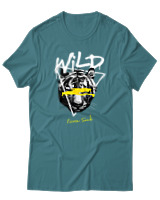 T-Shirt Αντρικό - Wild Fierce Soul - Color Thumbnail Μπλε Πράσινο