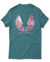 T-Shirt Αντρικό - Wings Unfolded - Color Thumbnail Μπλε Πράσινο