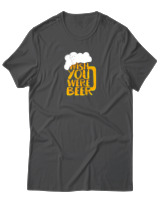 T-Shirt Αντρικό - Wish You Were Beer - Color Thumbnail Ανθρακί