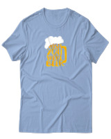 T-Shirt Αντρικό - Wish You Were Beer - Color Thumbnail Γαλάζιο