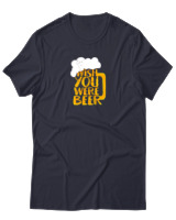 T-Shirt Αντρικό - Wish You Were Beer - Color Thumbnail Σκούρο Μπλε