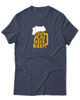 T-Shirt Αντρικό - Wish You Were Beer - Color Thumbnail Μπλε Γκρι