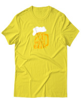 T-Shirt Αντρικό - Wish You Were Beer - Color Thumbnail Κίτρινο