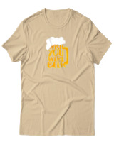 T-Shirt Αντρικό - Wish You Were Beer - Color Thumbnail Μπεζ