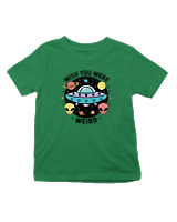 T-Shirt  Παιδικό - Wish You Were Weird - Color Thumbnail Πράσινο