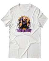 T-Shirt Αντρικό - Witchy Kitty - Color Thumbnail Άσπρο