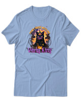 T-Shirt Αντρικό - Witchy Kitty - Color Thumbnail Γαλάζιο