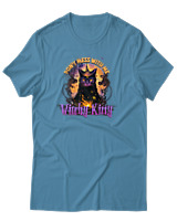 T-Shirt Αντρικό - Witchy Kitty - Color Thumbnail Τιρκουάζ