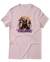 T-Shirt Αντρικό - Witchy Kitty - Color Thumbnail Απαλό Ροζ