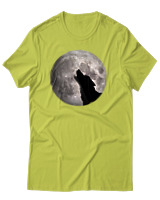 T-Shirt Αντρικό - Wolf Moon - Color Thumbnail Λαχανί