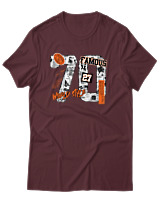 T-Shirt Αντρικό - Work Style - Color Thumbnail Μπορντό