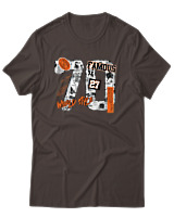 T-Shirt Αντρικό - Work Style - Color Thumbnail Καφέ