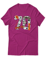 T-Shirt Αντρικό - Work Style - Color Thumbnail Φουξια
