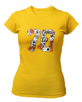 T-Shirt Στενή Γραμμή Γυναικείο - Work Style - Color Thumbnail Χρυσό Κίτρινο
