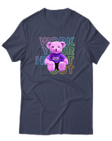 T-Shirt Αντρικό - Work Your Heart Out - Color Thumbnail Μπλε Γκρι