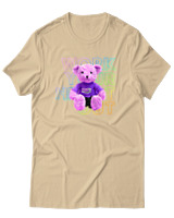 T-Shirt Αντρικό - Work Your Heart Out - Color Thumbnail Μπεζ