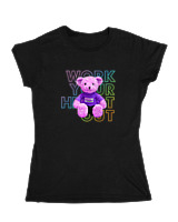 Κοριτσίστικο Κοντομανικο Παιδικό - Work Your Heart Out - Color Thumbnail Μαύρο