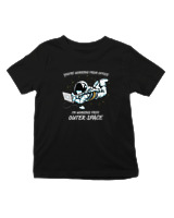 T-Shirt  Παιδικό - Working From Outer Space - Color Thumbnail Μαύρο
