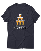T-Shirt Αντρικό - Working On My Sixpack - Color Thumbnail Σκούρο Μπλε
