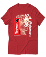 T-Shirt Αντρικό - Workwear - Color Thumbnail Κόκκινο