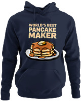 Φούτερ με κουκούλα - Worlds Best Pancake Maker - Color Thumbnail Navy Blue