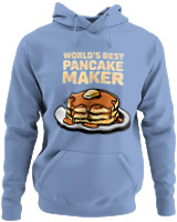 Φούτερ με κουκούλα - Worlds Best Pancake Maker - Color Thumbnail Blue Carolina